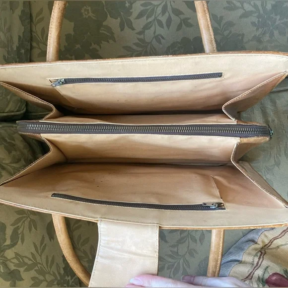 Vintage Mexican Leather Purse 👜 Tote - Picture 9 of 14